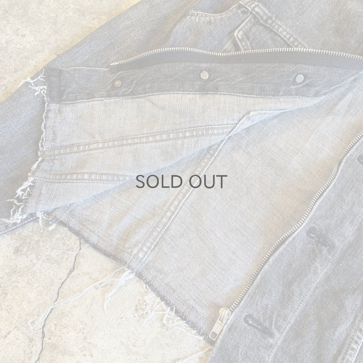 画像9: 【Wiz&Witch】"WANDERER" NO COLLAR ZIP UP DENIM JACKET / OS (9)