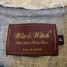 画像12: 【Wiz&Witch】"WANDERER" NO COLLAR ZIP UP DENIM JACKET / OS (12)