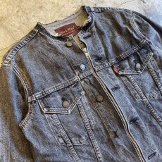 画像3: 【Wiz&Witch】"WANDERER" NO COLLAR ZIP UP DENIM JACKET / OS (3)