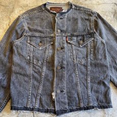 画像7: 【Wiz&Witch】"WANDERER" NO COLLAR ZIP UP DENIM JACKET / OS (7)