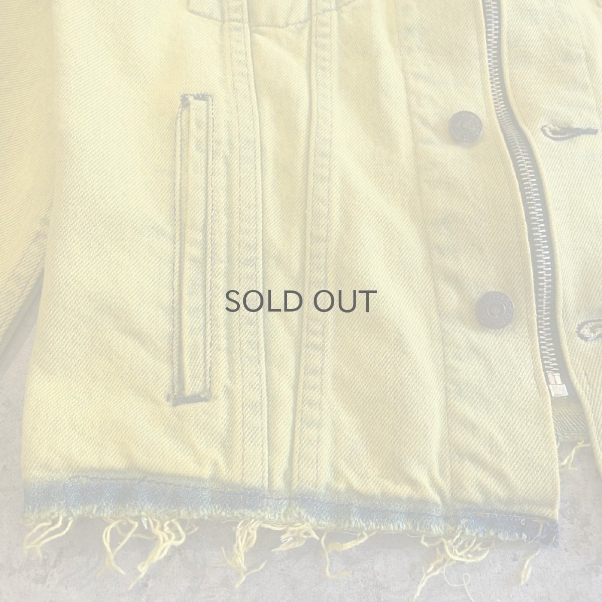 画像7: 【Wiz&Witch】"WANDERER" NO COLLAR ZIP UP DENIM JACKET / OS (7)