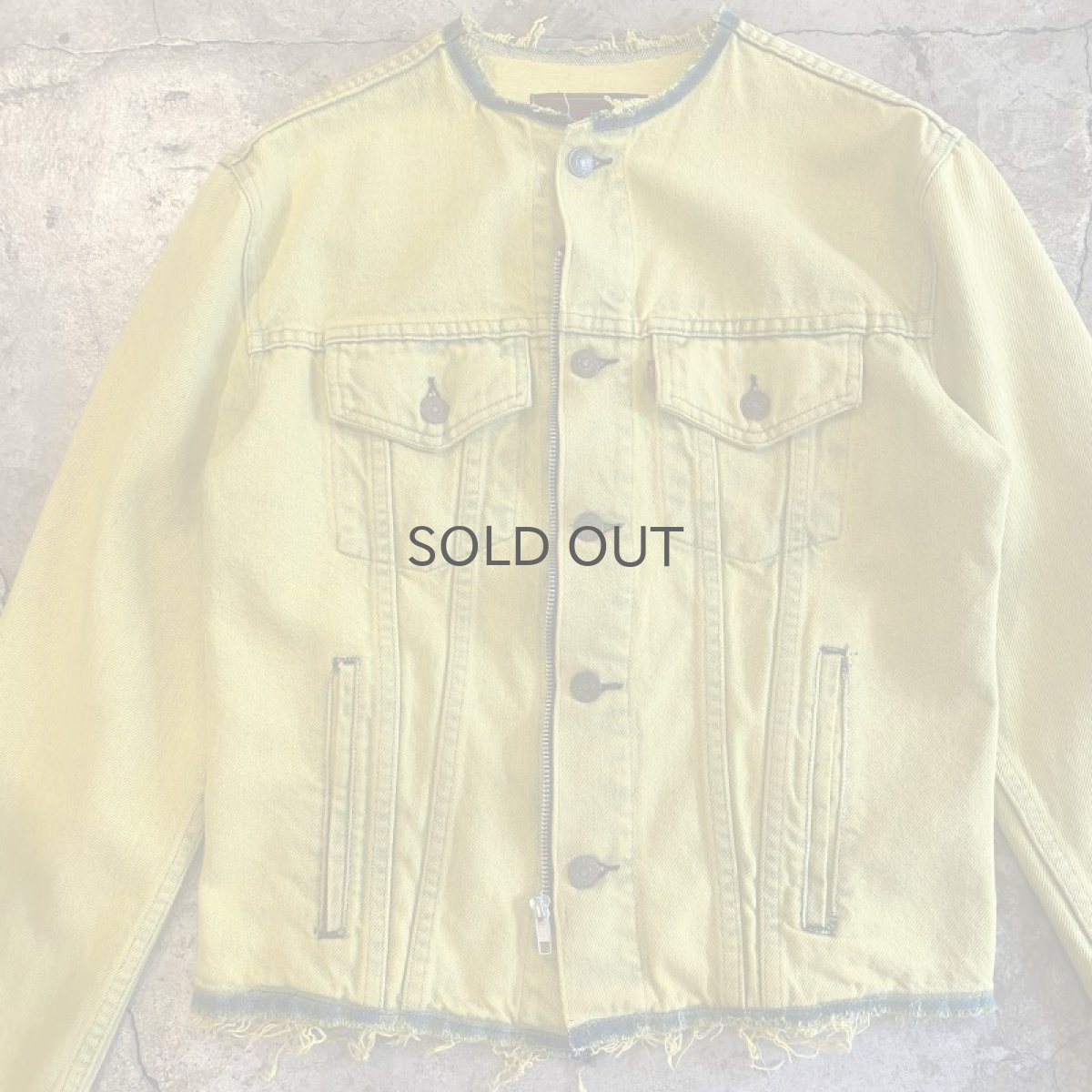 画像9: 【Wiz&Witch】"WANDERER" NO COLLAR ZIP UP DENIM JACKET / OS (9)