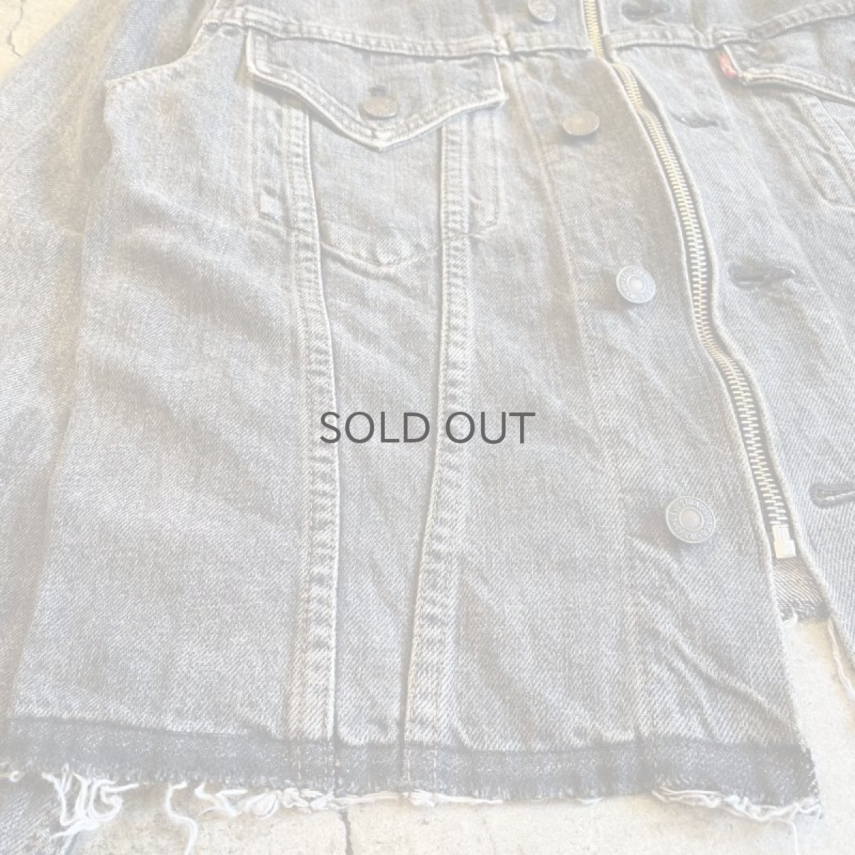 画像5: 【Wiz&Witch】"WANDERER" NO COLLAR ZIP UP DENIM JACKET / OS (5)