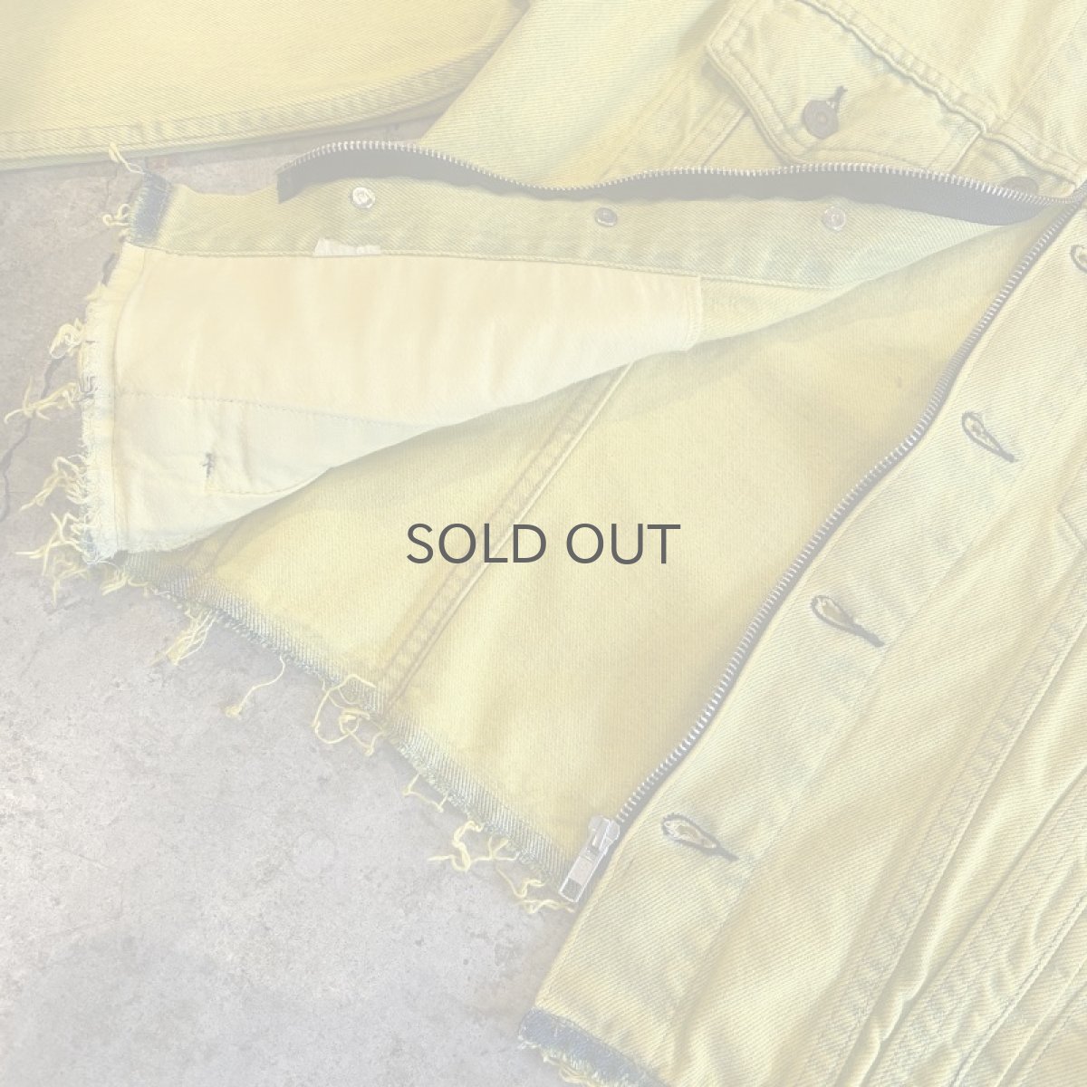 画像8: 【Wiz&Witch】"WANDERER" NO COLLAR ZIP UP DENIM JACKET / OS (8)