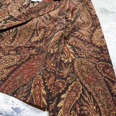 画像6: OLD PAISLEY PATTERN SHORT TAILORED JACKET / Mens M (6)