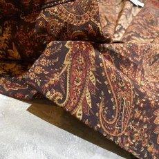 画像8: OLD PAISLEY PATTERN SHORT TAILORED JACKET / Mens M (8)