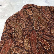 画像9: OLD PAISLEY PATTERN SHORT TAILORED JACKET / Mens M (9)