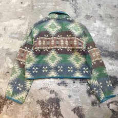 画像2: NATIVE PATTERN GOBELIN SHORT JACKET / Mens M (2)