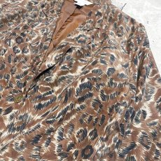 画像4: LEOPARD PATTERN TAILORED JACKET / Mens M (4)