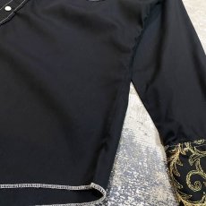 画像6: 70's BOTANICAL EMBROIDERY WESTERN L/S SHIRT / Mens M (6)