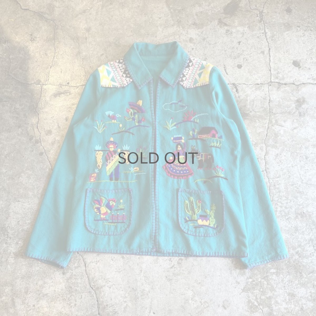 画像1: FRONT EMBROIDERY DESIGN COLOR JACKET / Ladies M  (1)