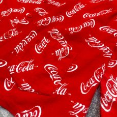 画像6: "COCA COLA" PATTERN COTTON L/S SHIRT / Mens XL (6)