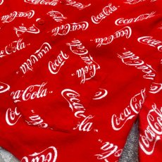 画像6: "COCA COLA" PATTERN COTTON L/S SHIRT / Mens XL (6)