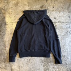 画像2: 【CHAMPION】COLOR FLOCKY PRINTED CLASH DAMAGE DESIGN SWEAT HOODIE / Ladies M (2)