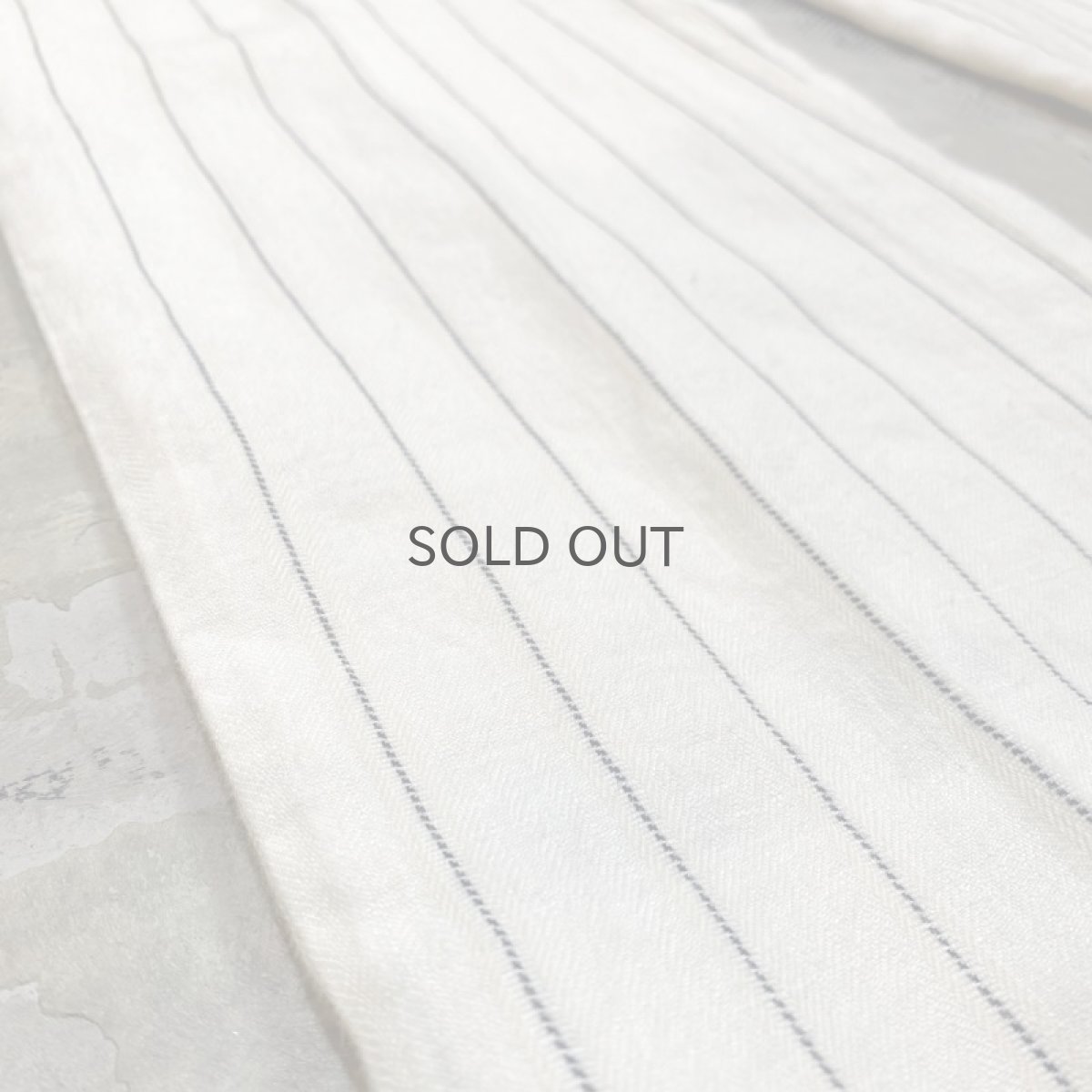 画像7: 【RALPH LAUREN】PINSTRIPE PATTERN LINEN PANTS / W31 (7)