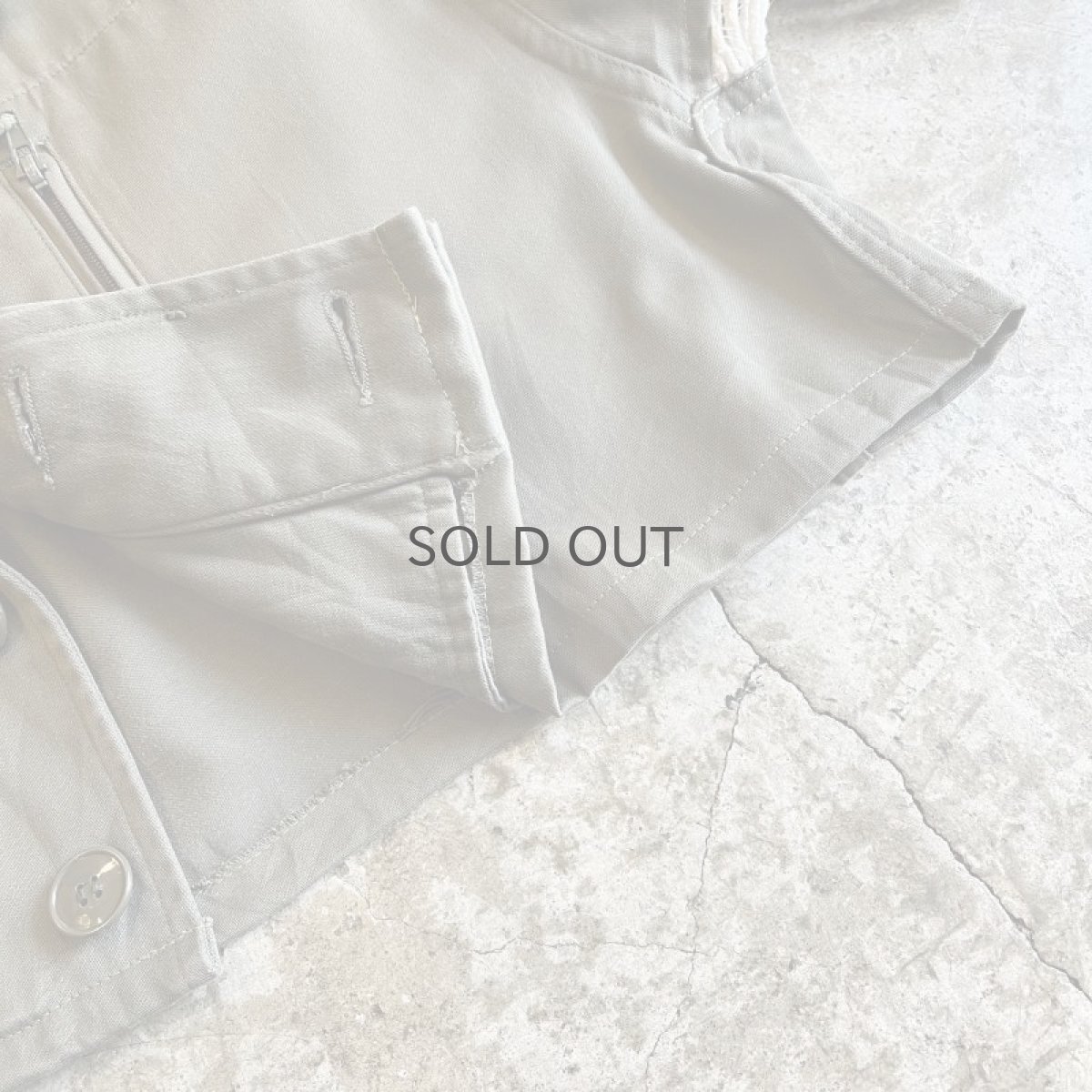 画像5: 【Wiz&Witch】"WANDERER" FRANCE MILITARY MESH SLEEVE SHORT JACKET / OS (5)