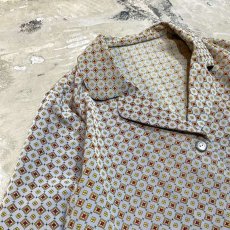 画像3: ALL OVER PATTERN L/S PAJAMA SHIRT / Mens M (3)