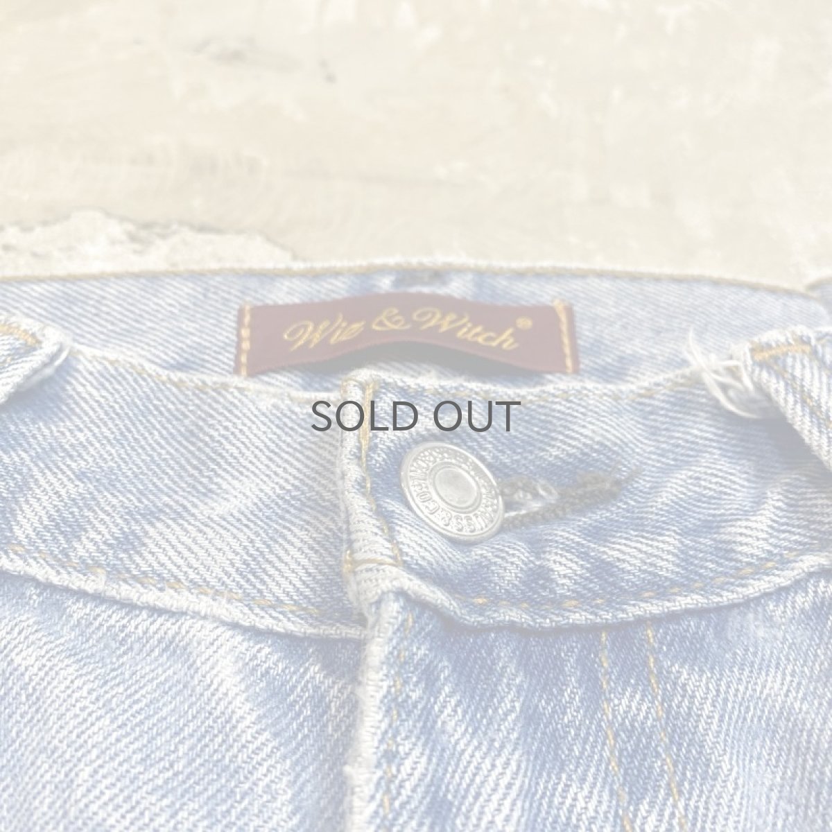 画像10: 【Wiz&Witch】FLARE CUT DENIM PANTS / W31 (10)