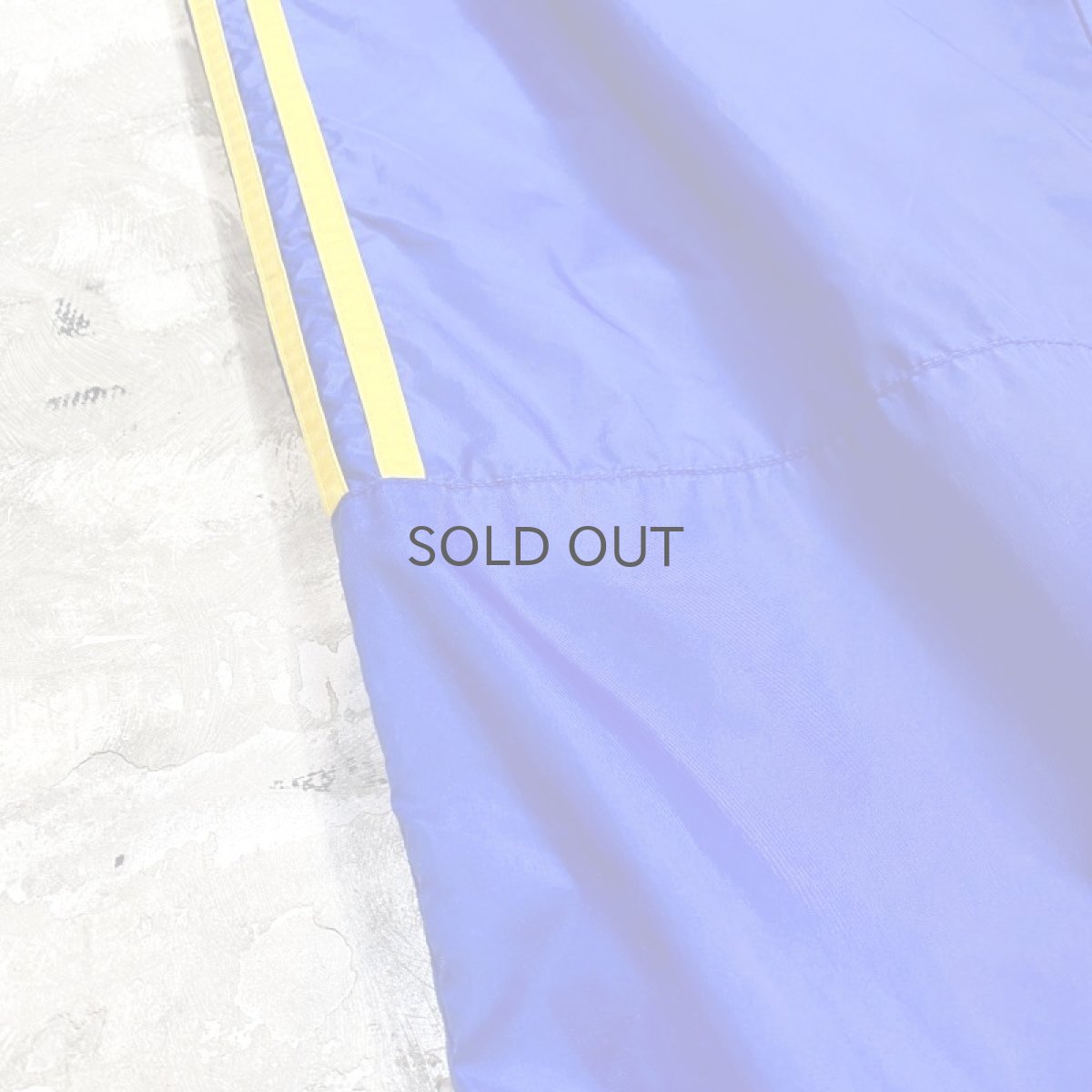 画像5: 【adidas】BLUE COLOR SIDE LINE NYLON PANTS / W26~ (5)