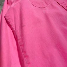 画像5: 90's PINK COLOR WESTERN L/S SHIRT / Mens XL / MADE IN USA (5)