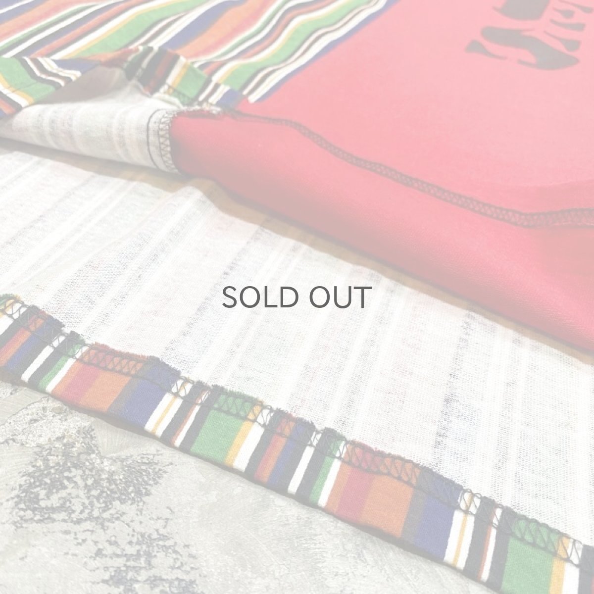 画像8: 90's MULTI STRIPE PATTERN SWITCHED HOODIE L/S TEE / Mens L / MADE IN USA (8)