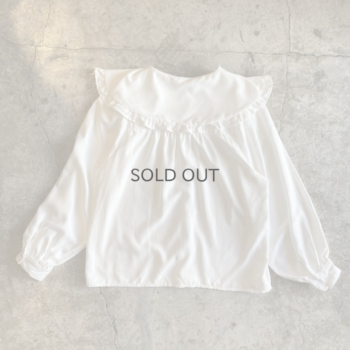 画像2: BIG COLLAR DESIGN L/S BLOUSE / Ladies M (2)