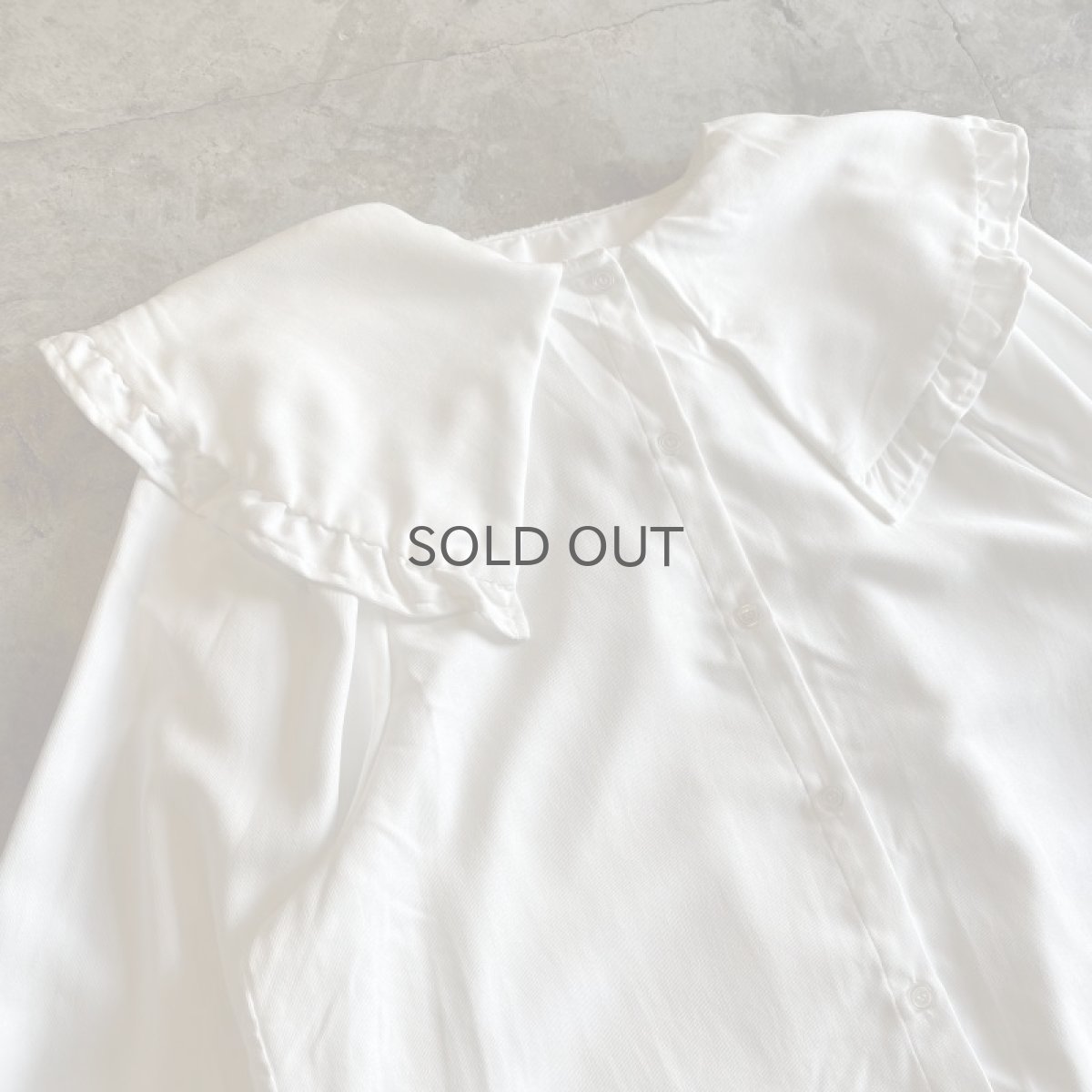 画像3: BIG COLLAR DESIGN L/S BLOUSE / Ladies M (3)