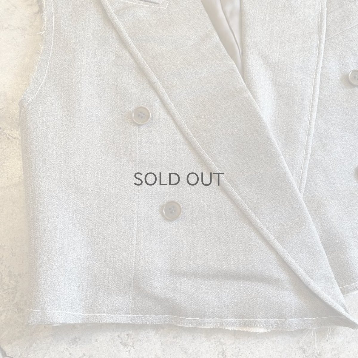 画像6: 【Wiz&Witch】"OUT STITCH" DOUBLE TAYLAR SHORT VEST  / OS (6)