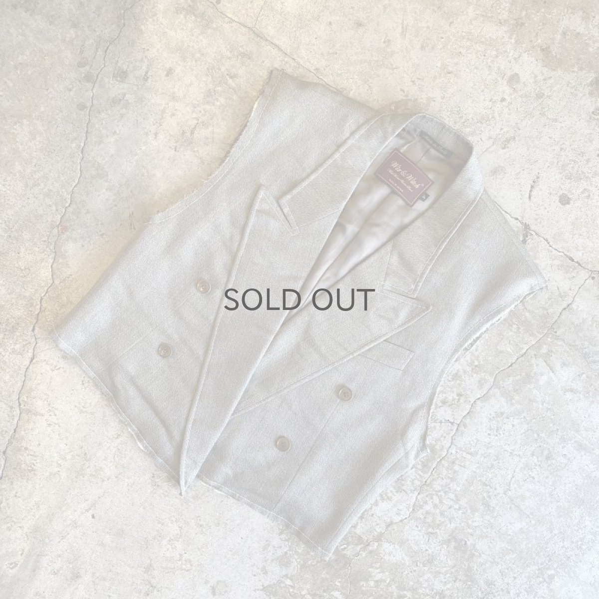 画像4: 【Wiz&Witch】"OUT STITCH" DOUBLE TAYLAR SHORT VEST  / OS (4)