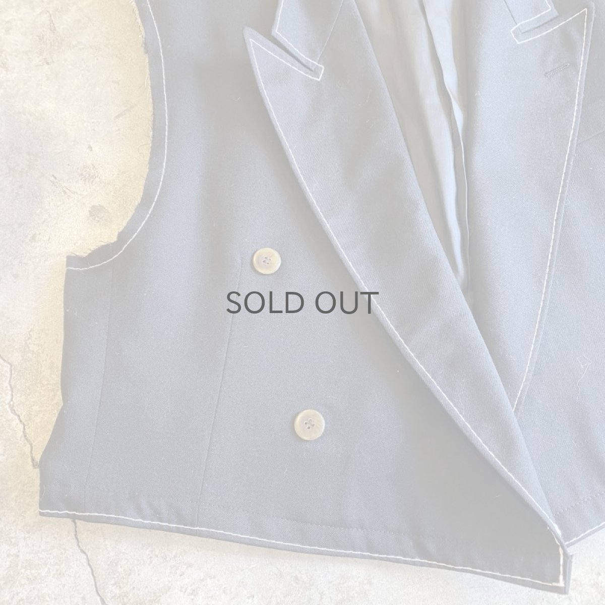 画像6: 【Wiz&Witch】"OUT STITCH" DOUBLE TAYLAR SHORT VEST  / OS (6)