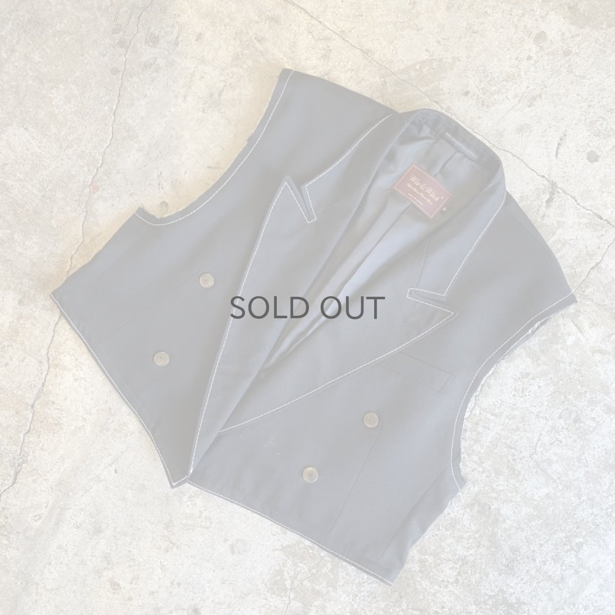 画像4: 【Wiz&Witch】"OUT STITCH" DOUBLE TAYLAR SHORT VEST  / OS (4)