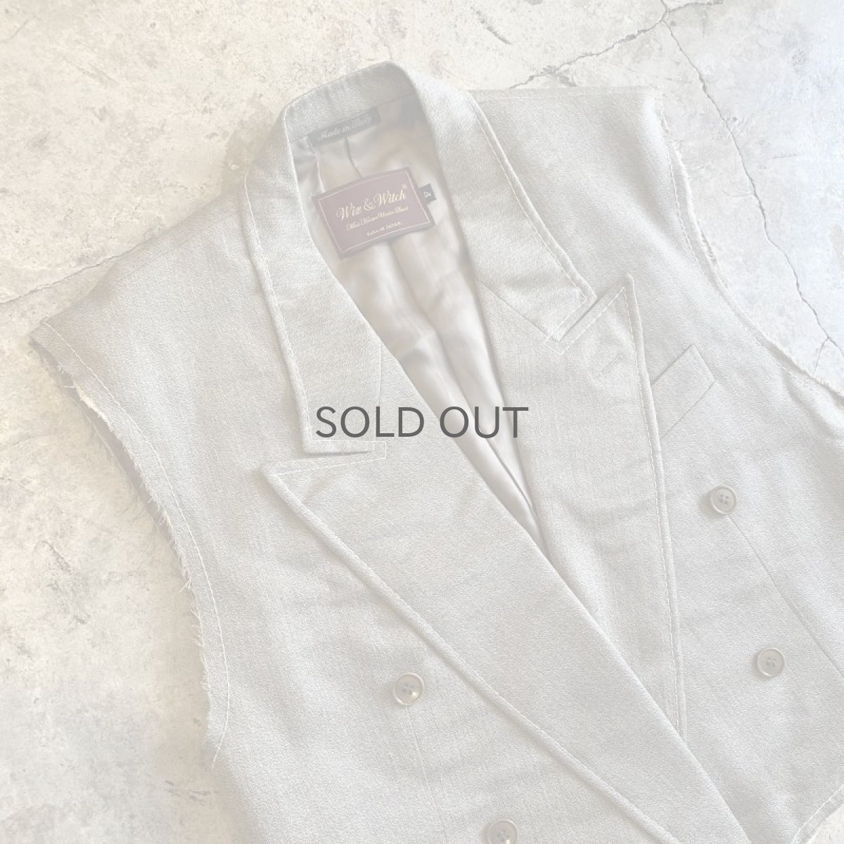 画像3: 【Wiz&Witch】"OUT STITCH" DOUBLE TAYLAR SHORT VEST  / OS (3)