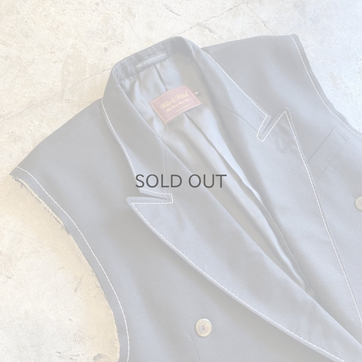 画像3: 【Wiz&Witch】"OUT STITCH" DOUBLE TAYLAR SHORT VEST  / OS (3)