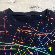 画像10: COLORFUL SPLASH ART PAINTED S/S TEE / Mens L (10)