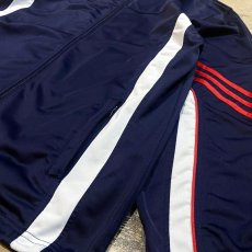 画像6: NAVY COLOR LINE DESIGN TRACK JACKET / Mens XL (6)