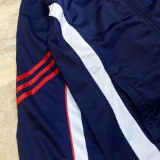 画像5: NAVY COLOR LINE DESIGN TRACK JACKET / Mens XL (5)