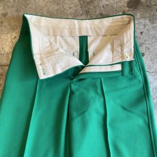 画像8: GREEN COLOR DESIGN CENTER CREASE PANTS / W28 (8)