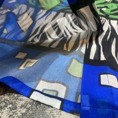 画像8: ARTISTIC GRAPHIC PATTERN L/S SHEER SHIRT / Mens M (8)