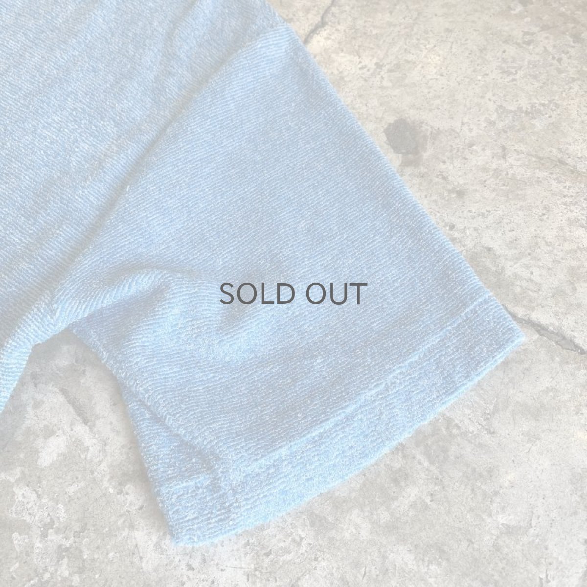 画像6: BLUE COLOR TOWELING DESIGN S/S TEE  / Ladies L  (6)