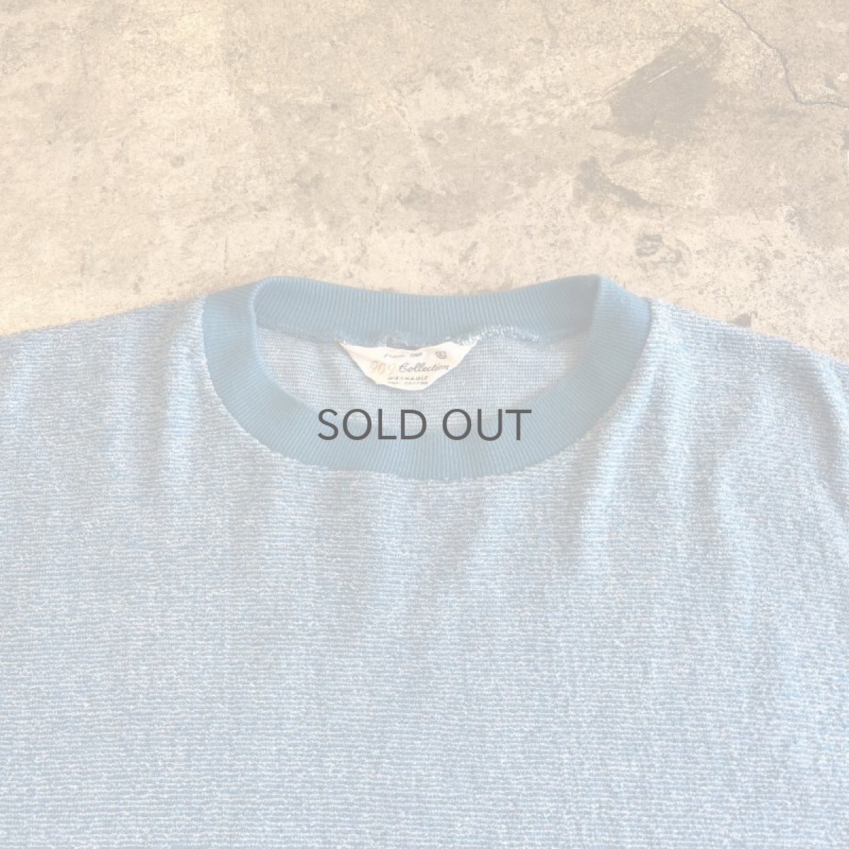 画像7: BLUE COLOR TOWELING DESIGN S/S TEE  / Ladies L  (7)