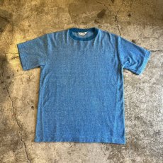 画像1: BLUE COLOR TOWELING DESIGN S/S TEE  / Ladies L  (1)