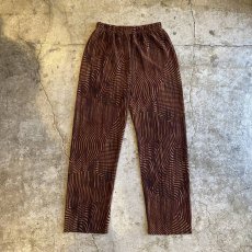 画像1: ALL OVER PATTERN GLITTER DESIGN TAPERED PANTS / W25~W31 (1)