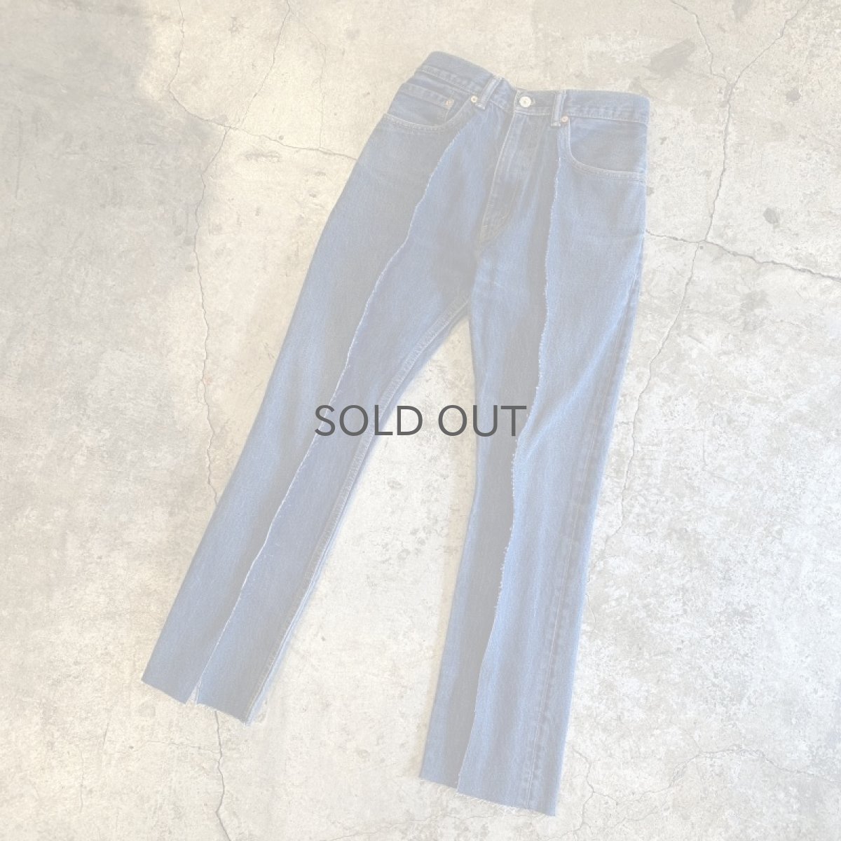 画像4: 【Wiz&Witch】FLARE CUT DENIM PANTS / W29 (4)