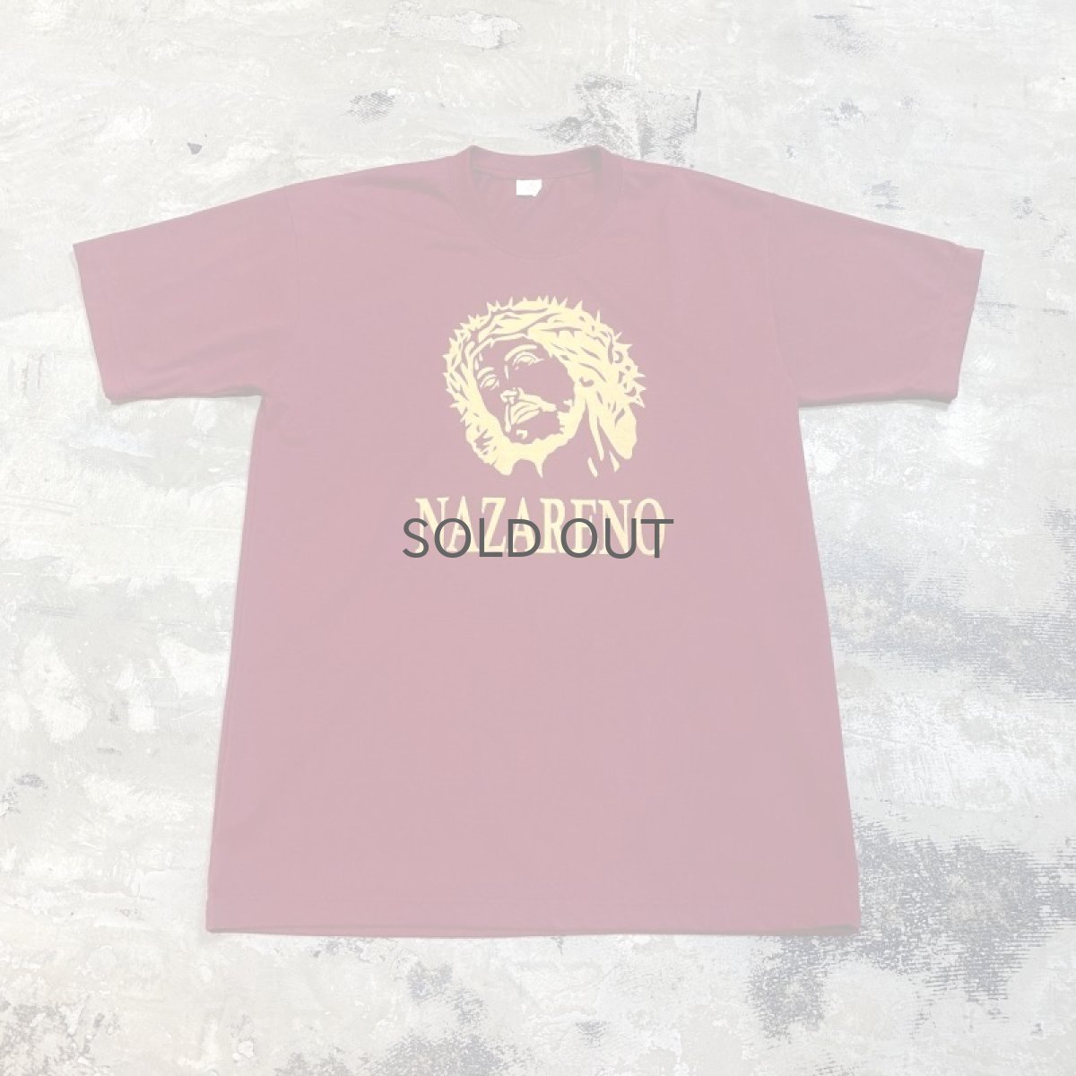 画像1: "NAZARENO" PRINTED COLOR S/S TEE / Mens XL(M~L) (1)