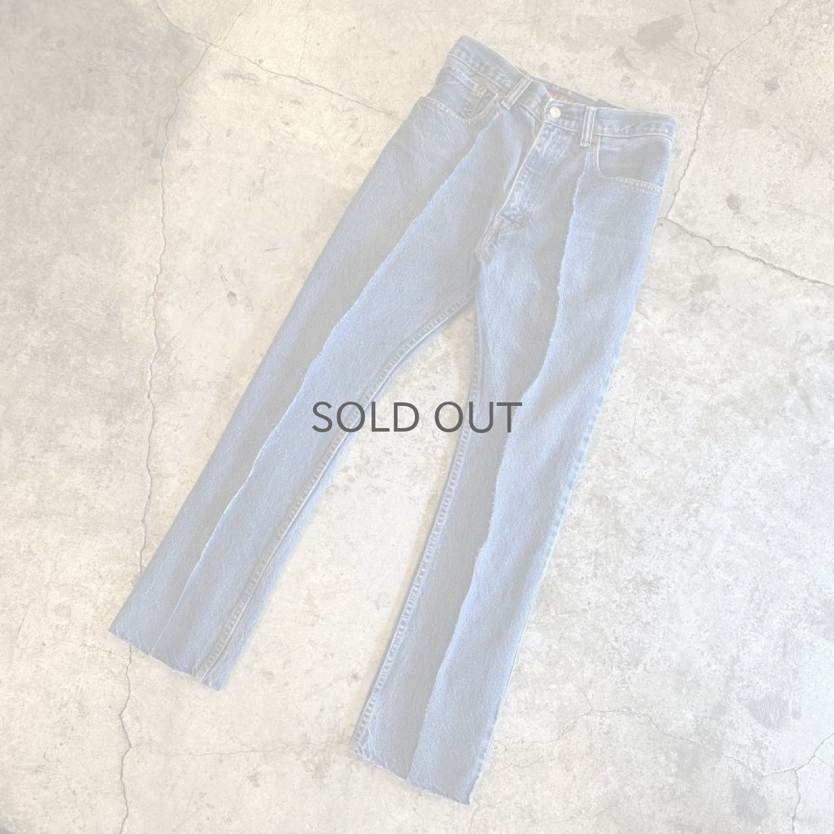 画像4: 【Wiz&Witch】FLARE CUT DENIM PANTS / W29 (4)