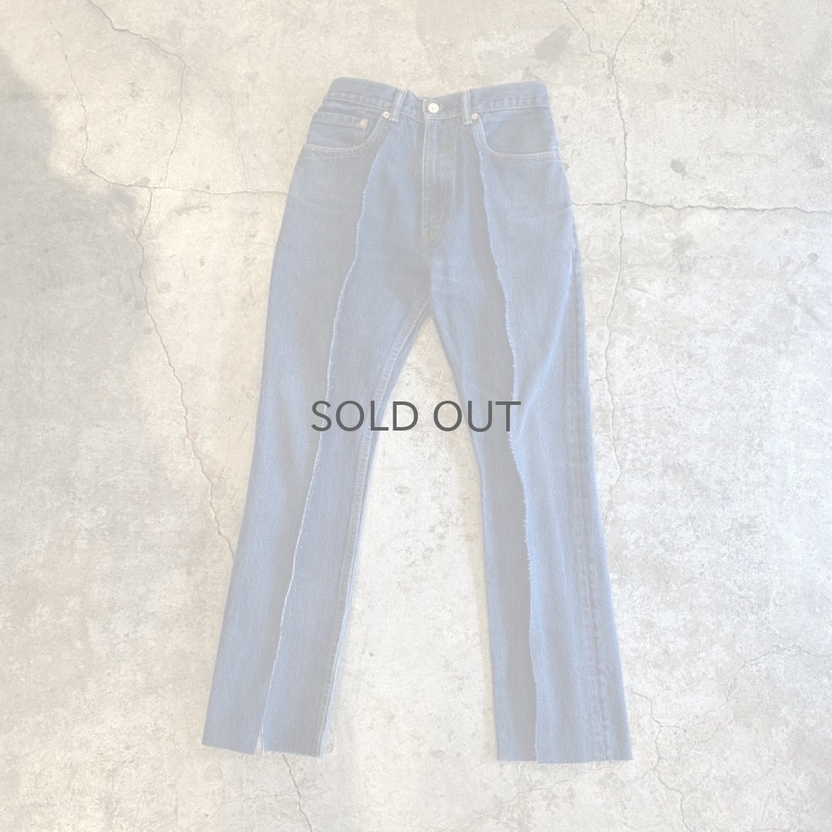 画像1: 【Wiz&Witch】FLARE CUT DENIM PANTS / W29 (1)