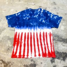 画像2: "USA" PRINTED TIE DYE PATTERN S/S TEE / Mens L (2)