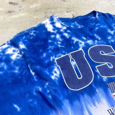 画像3: "USA" PRINTED TIE DYE PATTERN S/S TEE / Mens L (3)