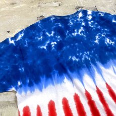 画像9: "USA" PRINTED TIE DYE PATTERN S/S TEE / Mens L (9)