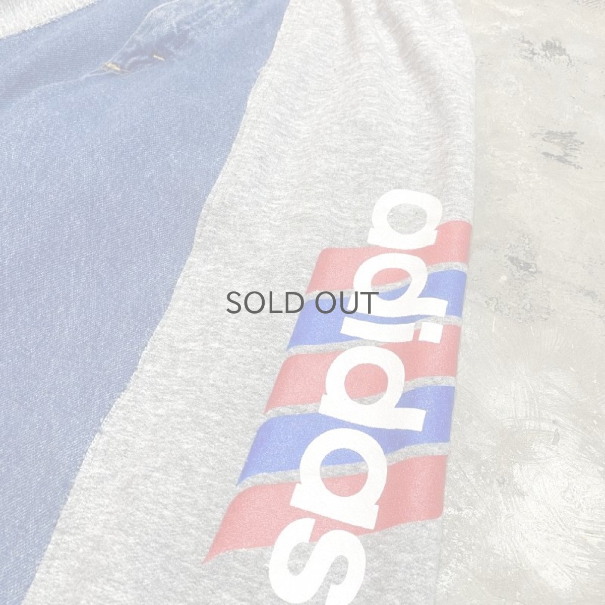 画像4: 【Wiz&Witch】"UNITED" TWINS WIDE DENIM × SWEAT PANTS / OS (4)